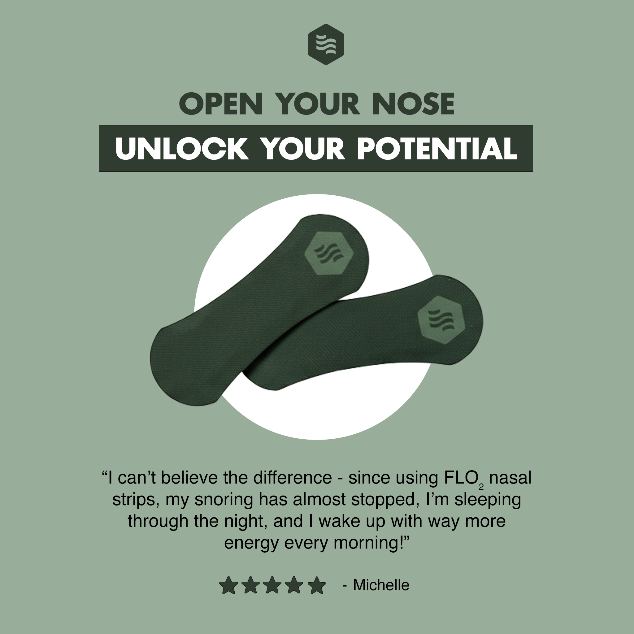 FLO₂ Daily Nasal Strips